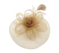 Chapeau bibi vintage années 1950 pour femme avec dentelle, fleur, élégant accessoire de cheveux pour mariage, thé, cocktail, bal de fin d'année, mascarade, bal de fin d'année, 16 cm
