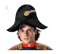 Chapeau Bicorne Napoléon - ATOSA - Accessoire de déguisement - Noir doré bleu blanc - Extérieur