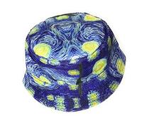 Chapeau bob à imprimé de l'art - Chapeau de voyage festival - la nuit étoilée van gogh