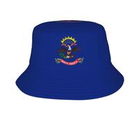 Chapeau bob à imprimé drapeau de l'État du Dakota du Nord, pliable pour l'été, les voyages, la plage, l'extérieur, chapeau à large bord pour homme et femme, noir