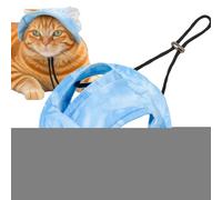 Chapeau Bob Chat - Casquette Baseball Protection Solaire Chat avec Trous Oreilles - Visière Douce pour Petit Chien Chiot Chatou Sortie Sport Parc Plage Randonnée Voyage Idéal pour Marcher Jouer