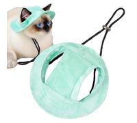 Chapeau Bob Chat,Chapeau d'Été pour Chat Réglable avec Trous pour Oreilles - Visière Douce pour Petit Chien Chiot Chatou Sortie Sport Parc Plage Randonnée Voyage Idéal pour Marcher Jouer