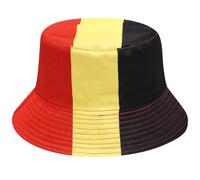 Chapeau bob drapeau avec design en polyester | Construction en polyester, profil pliable pour un rangement sans danger pour les sacs, accent campagnard portable