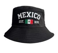 Chapeau bob drapeau avec design en polyester | Construction en polyester, profil pliable pour un rangement sans danger pour les sacs, accent campagnard portable