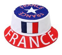 Chapeau bob drapeau avec design en polyester | Construction en polyester, profil pliable pour un rangement sans danger pour les sacs, accent campagnard portable