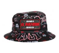 Chapeau Bob El Patron Rouge et Noir Strass Streetwear Colombia - Taille Unique - Rouge