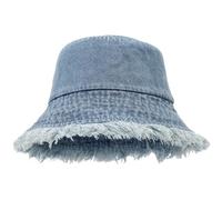 Chapeau bob en denim vieilli pour homme et femme - Chapeau de pêcheur délavé unisexe - Chapeau de soleil Rkz350, BU1., M