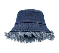 Chapeau bob en denim vieilli pour homme et femme - Chapeau de pêcheur délavé unisexe - Chapeau de soleil Rkz350, Bu2., M