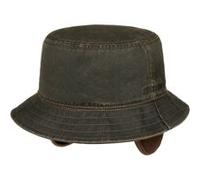 Chapeau Bob en Tissu avec Oreillettes by Stetson marron L (58-59 cm)