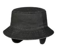 Chapeau Bob en Tissu avec Oreillettes by Stetson noir L (58-59 cm)