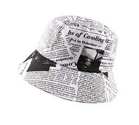 Chapeau Bob Femme Homme Noir Blanc Lettre Imprimer Chapeau De Soleil Mode Pêcheur Chapeaux Hommes Femmes Seau Chapeau De Pêche Cap-04