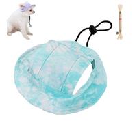 Chapeau Bob for Petits Chiens, Chapeau De Plage Avec Trous for Les Oreilles, Casquette Pare-Soleil for Animaux De Compagnie à Bord Rond, Léger Et Réglable Avec Cordon De Serrage for Petits Et Moyens C