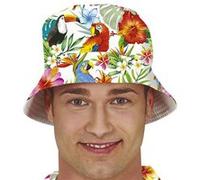 chapeau bob hawaïen faune flore tropical adulte - guirca 13830 Multicolore G