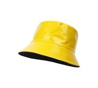 Chapeau bob hommes 58 couleur cuir double chapeau de pêcheur chapeau de bain de soleil d'extérieur chapeau de bain pliable chapeau de voyage hommes multicolore optionnel dames chapeau de pluie, jaune,