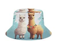 Chapeau bob lama en alpaga - Chapeau de plage - Chapeau de soleil - Protection UV - Chapeau de pêche - Chapeau de randonnée unisexe, Style :, taille unique