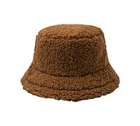 Chapeau Bob Polaire Femme d'hiver Chaude et Epaisse Chapeaux Bobs Couleur Unie Chapeau Melon Cloche Peluche Chaud Chapeau de Seau Gavroche Automne Chapeau de Casquette Doux Fashion Bonnet