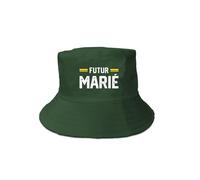 CHAPEAU BOB POLYESTER FUTUR MARIÉ EVG Blanc