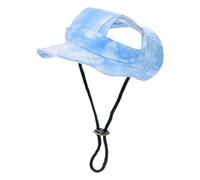 Chapeau bob pour chat, chapeaux de soleil pour petits chiens,Chapeau de chien de chapeau de seau - Chapeau de pêche d'été avec trous d'oreille, visière réglable pour chien, chapeau à large bord, chape