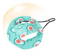 Chapeau bob pour chien - 15 à 20 cm - Pare- respirant avec trous pour | Chapeau de soleil en polyester respirant avec trous d'oreilles et mentonnière réglable pour la marche, la randonnée