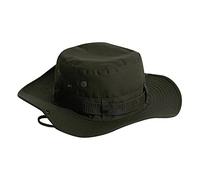 Chapeau bob pour homme et femme - Pour l'été - Loisirs en plein air - Jungle Sun - Grand bord - Chapeau de soleil, vert militaire, Taille unique
