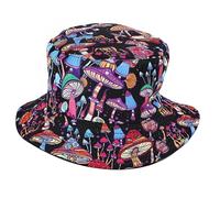 Chapeau bob réversible unisexe pour une tenue décontractée, respirant, pare-soleil pour adolescents, imprimé coloré, chapeau cloche portable, G, taille unique