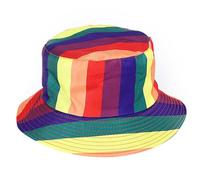 Chapeau bob réversible unisexe pour une tenue décontractée, respirant, pare-soleil pour adolescents, imprimé coloré, chapeau cloche portable, b, taille unique