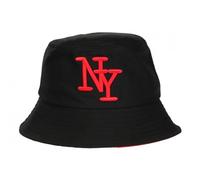 Chapeau Bob Rouge et Noir Tendance en Coton Classe Staky - Taille Unique - Rouge