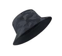 Chapeau bob surdimensionné XXL réversible XL L M S Chapeau de soleil de pêcheur avec mentonnière Chapeau de voyage Plage Extérieur Chapeau pour homme femme, Camouflage noir-gris, XXL/3XL