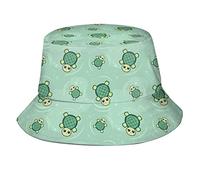 Chapeau bob unisexe en forme de tortue de mer, chapeau de soleil d'été pour femme, homme, adolescent, casquette d'extérieur pliable, Tortue de mer Kawaii, taille unique