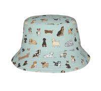 Chapeau bob unisexe pour chien, plage, pêcheur, escapade, vacances, rentrée scolaire