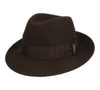 Chapeau Bogart Ricky by Borsalino marron foncé 61 cm