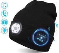 Chapeau bonnet LED, haut-parleurs stéréo et micro Chapeau chaud