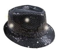 chapeau borsalino 6 led sequin noir - cda 02330no Noir G