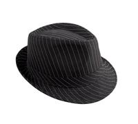 Chapeau Borsalino en tissu - PTIT CLOWN - Rayé noir et blanc - Accessoire de mode