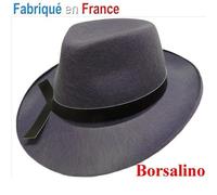 Chapeau Borsalino gris adulte T57 - Borsalino - Modèle Gris adulte T57 - Pour déguisement de gangster