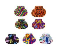 CHAPEAU BORSALINO PLASTIQUE COLORÉ ADULTE