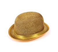 Chapeau Bowler En Or Lurex Showman Accessoire De Déguisement Années 1920 Nouveau