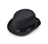 Chapeau Bowler En Satin Noir De Qualité Charlie Chaplin Laurel & Hardy Costume
