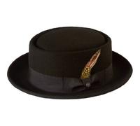 Chapeau Breaking Bad/Heisenberg/Walter White Style 100 % feutre de laine, Noir , XL