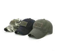 Chapeau Brodé Avec Drapeau, Ligne Bleue Fine, Casquette Tactique À Profil Bas, Pour Sport En Plein Air, Cyclisme, Chapeaux De Course