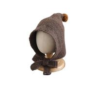 Chapeau Cache-oreilles Extensible Pour Bébé Tricot Respirant Attaches Réglables Pompons Bonnet En Tricot Doux Et Épais Pour Bébé De 0 À 2 Ans Chapeau De Protection Des Oreilles Réglable Pour Bébé