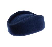Chapeau Calot Hôtesse de l'Air bleu marine SUR LA TETE - Taille unique