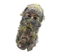Chapeau Camouflage Feuilles,Casque de Dissimulation Airsoft | Camouflage Masque Intégral,pour Photographes Joueurs d'Airsoft Randonneurs Observation des Oiseaux Passionnés de Plein Air