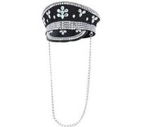 chapeau capitaine noir bijoux adulte - smiffys 53020 Noir G