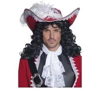 Chapeau Capitaine Pirate Rouge Luxe - Rouge - S rouge G