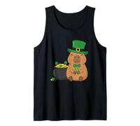 Chapeau Capybara Leprechaun St Patrick avec trèfle Porte-Bonheur Débardeur