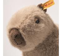 Steiff Peluche Chip le Capybara – Adorable compagnon, yeux en plastique, enfants, 23 cm, beige
