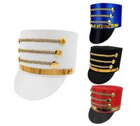 Chapeau Casse-Noisette, Chapeau de Costume de Soldat, Chapeaus Haut de Forme Casse-Noisette, Chapeaus de Costume Casse-Noisettes, Accessoires de Cime d'Arbre de Noël, Jouet d'Anneau de Majorette