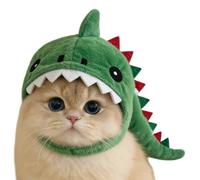 Chapeau Chat - Bonnet Mignon Ajustable en Forme de Dinosaure | Déguisements et Accessoires Chatons | pour Chiot, Lapin, Cosplay, Photographie, Halloween, Noël, Pâques et Hiver