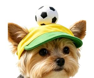 Chapeau chat Visière Chat Mignon Design Football Avec Passages D'Oreilles | Chapeau Chiot Idéal Pour Plages, Promenades Estivales, Parcs, Randonnées, Fêtes Et Célébrations